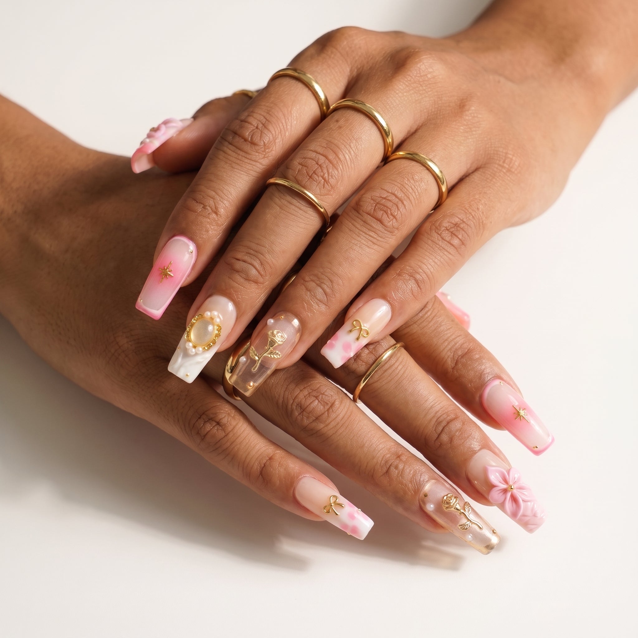 Palace Rose & Gilded Bow