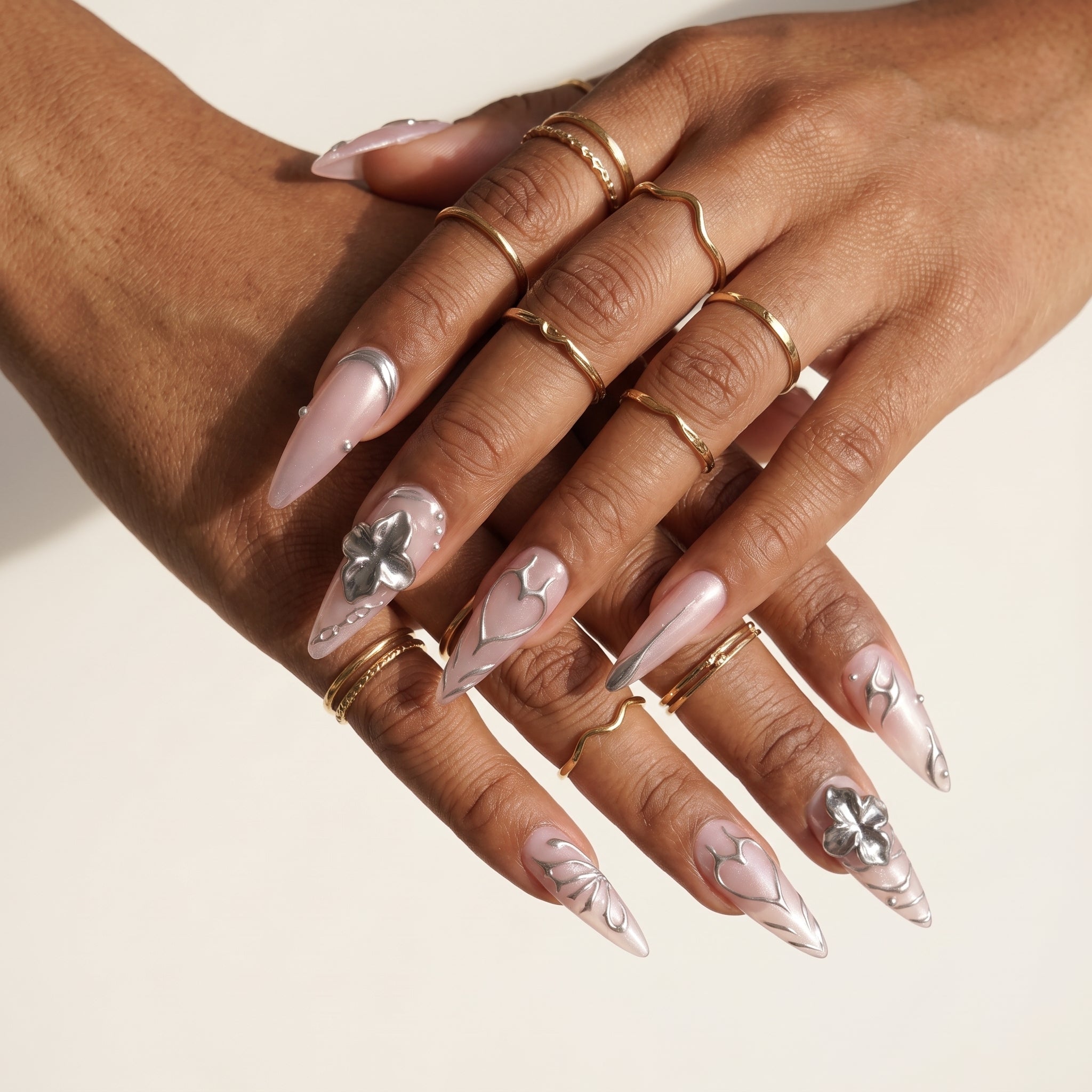 Metallic Flutter & Thyme Heart