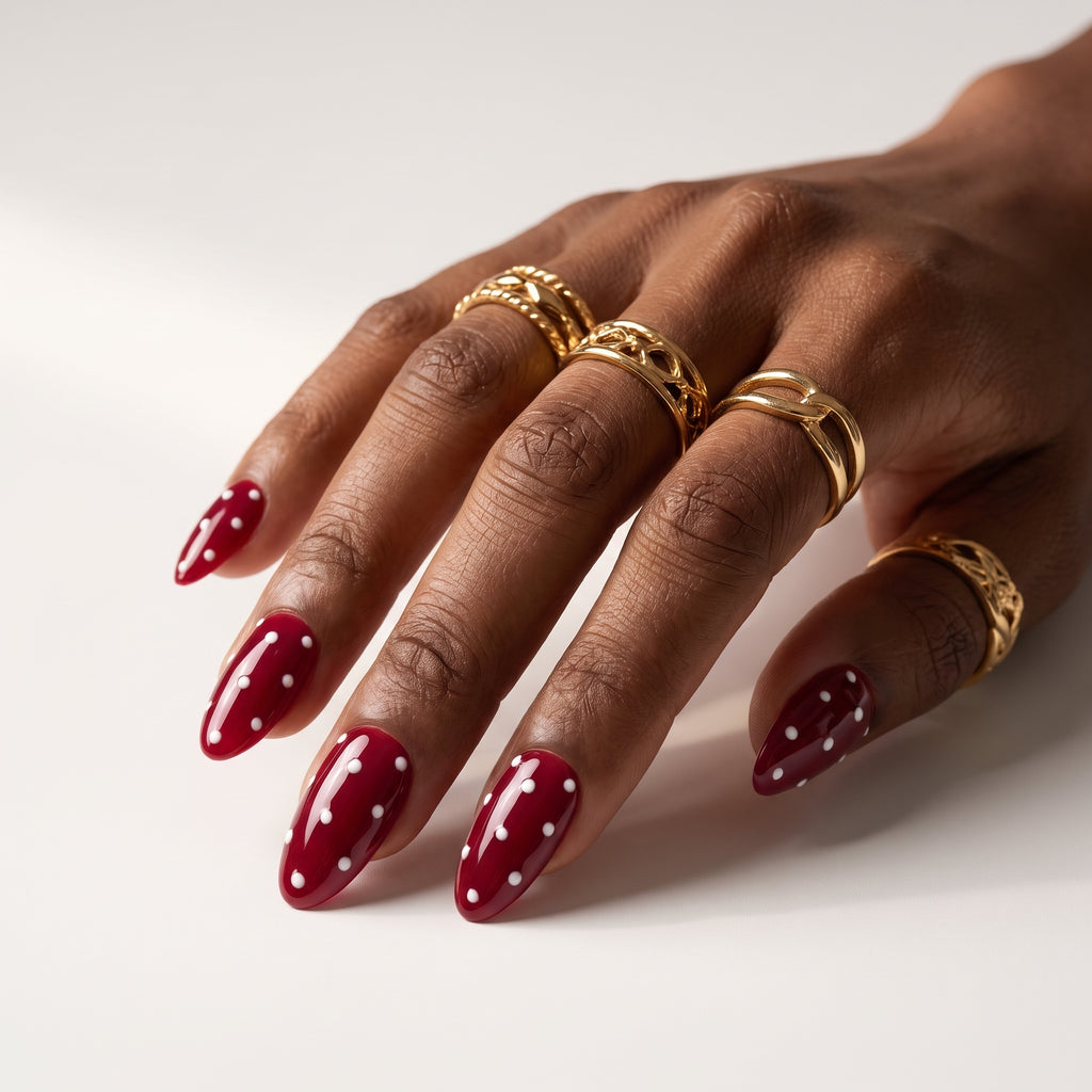 Vintage Cherry & Polka Charm
