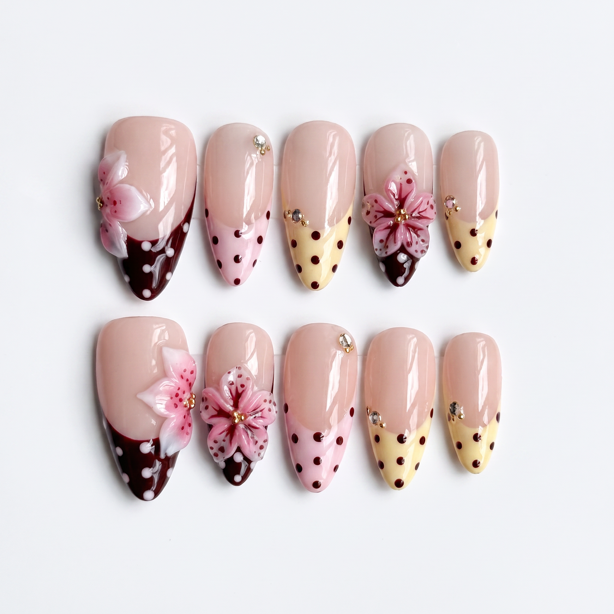 Cherry Blossom & Vintage Polka