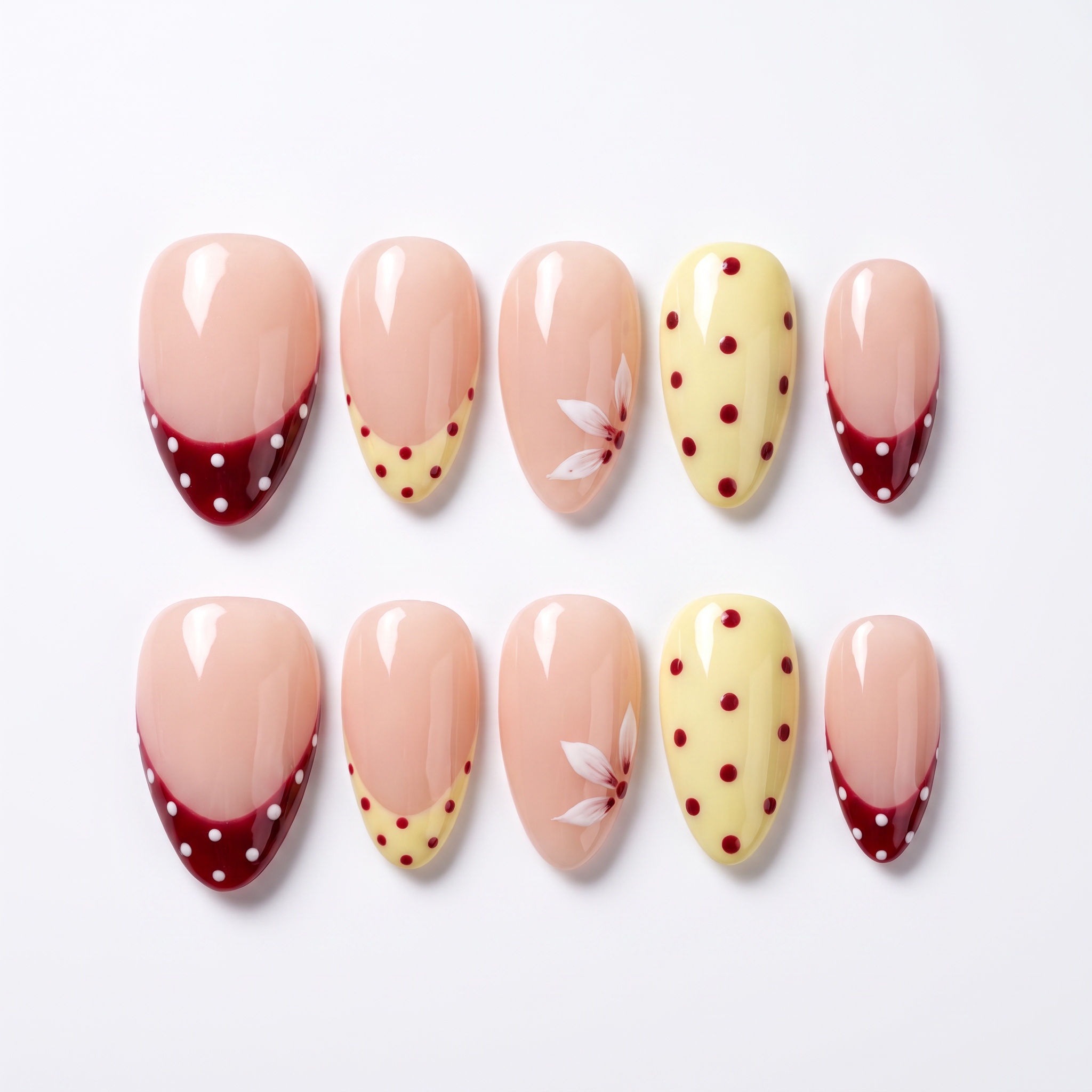 Cherry & Buttercream Retro Dots