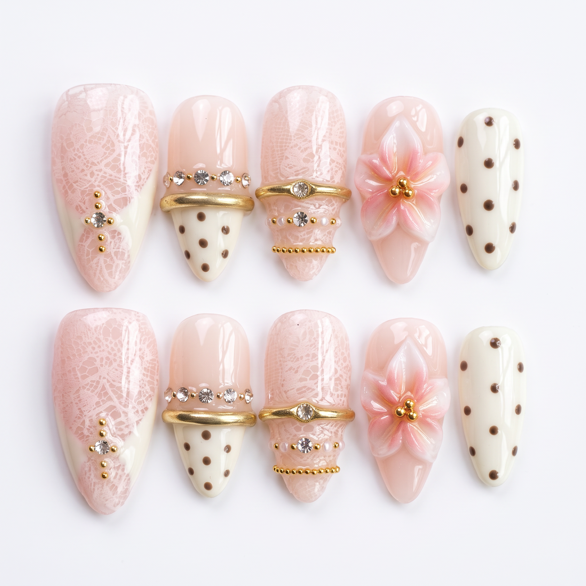 Vintage Lace & Sakura Bloom