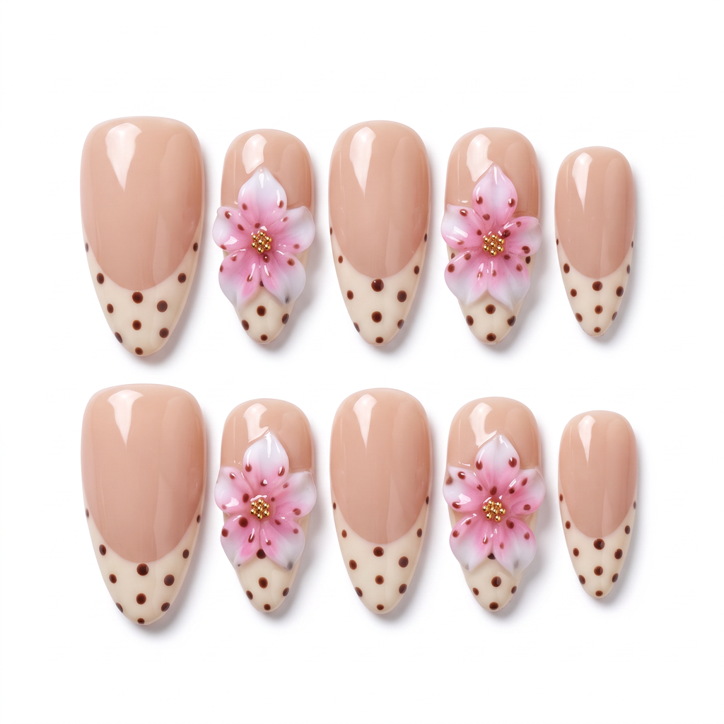 Sakura Grace & Cream Polka