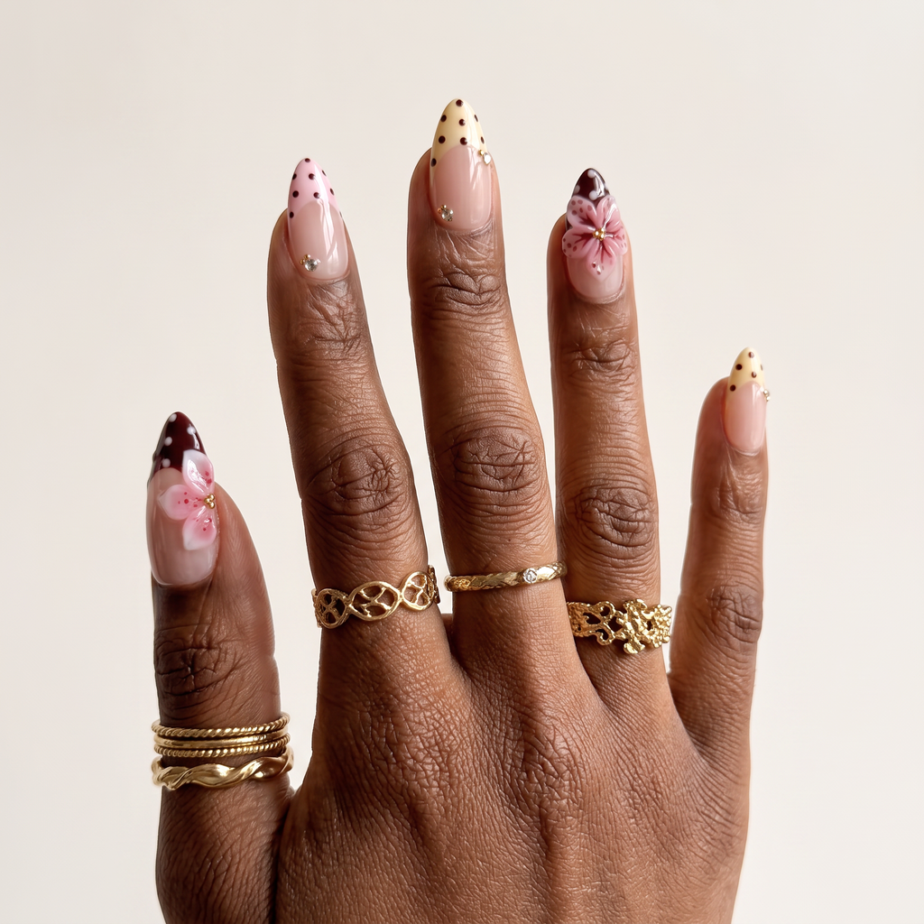 Cherry Blossom & Vintage Polka