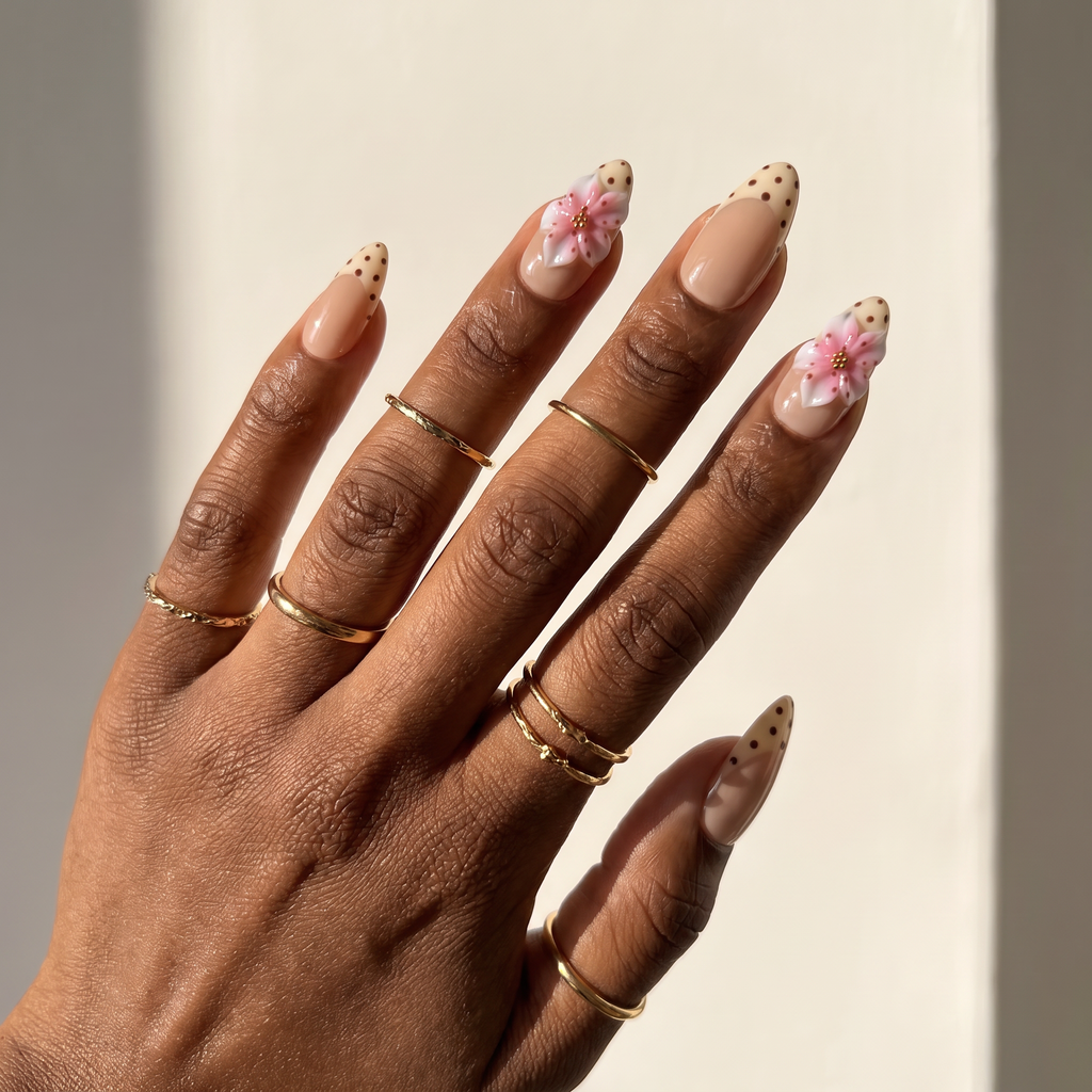 Sakura Grace & Cream Polka