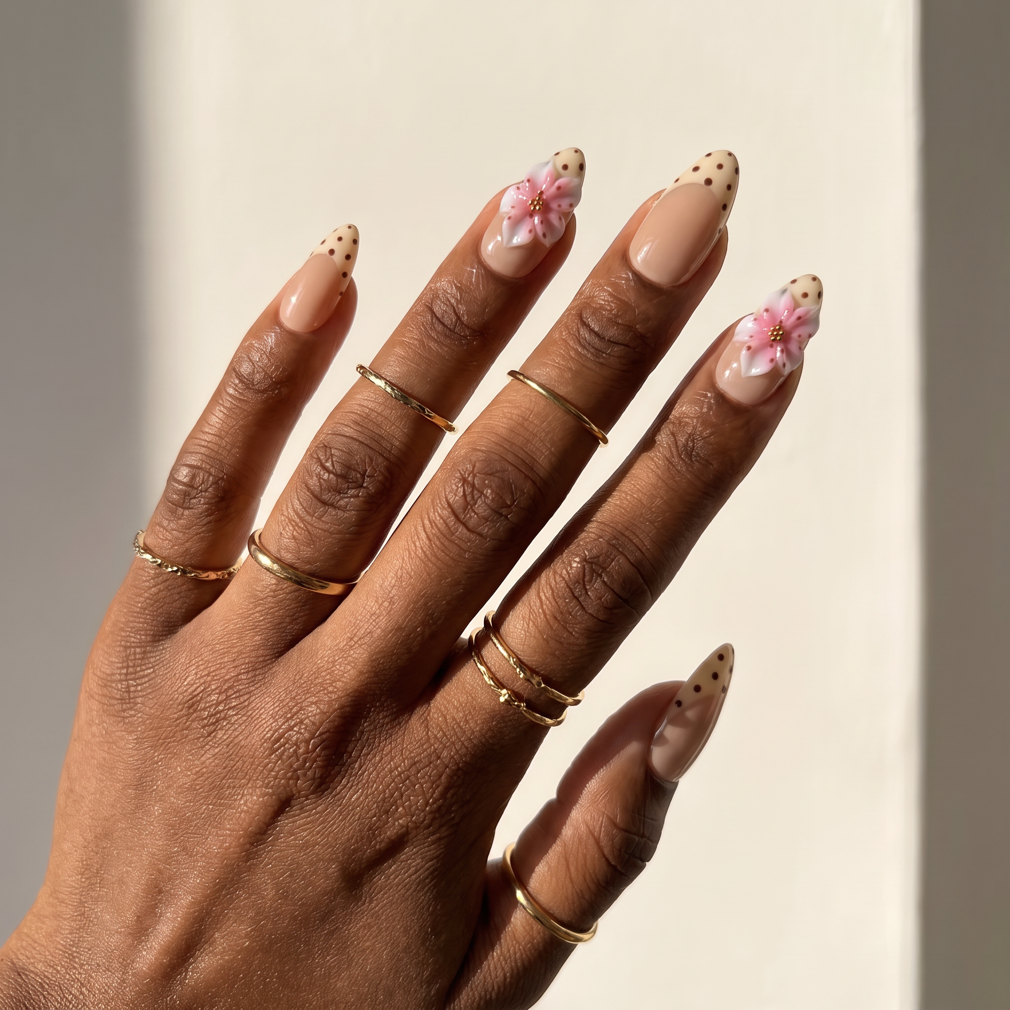 Sakura Grace & Cream Polka