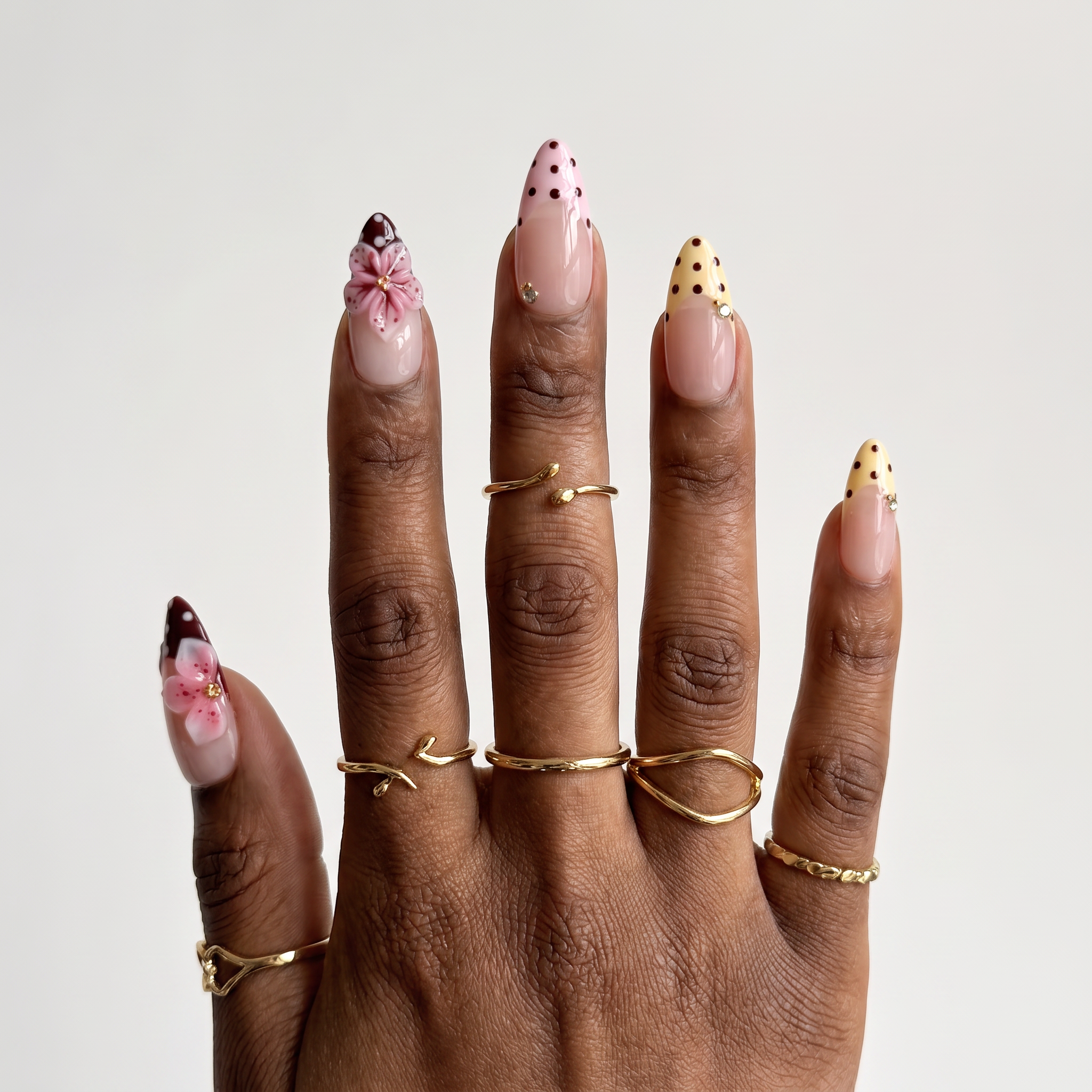 Cherry Blossom & Vintage Polka