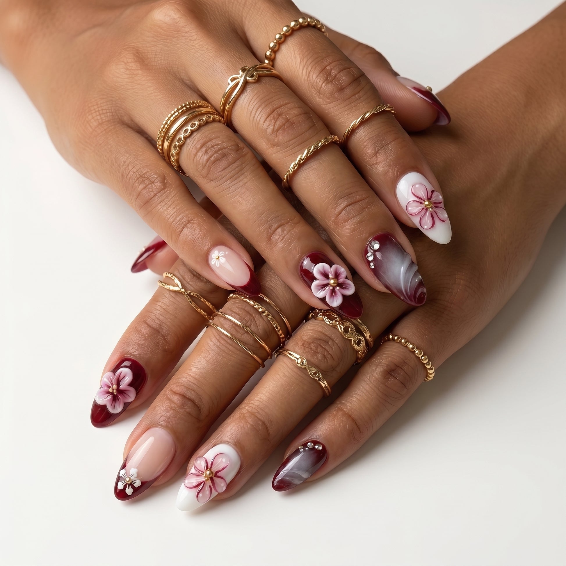 Burgundy Vintage Blossom