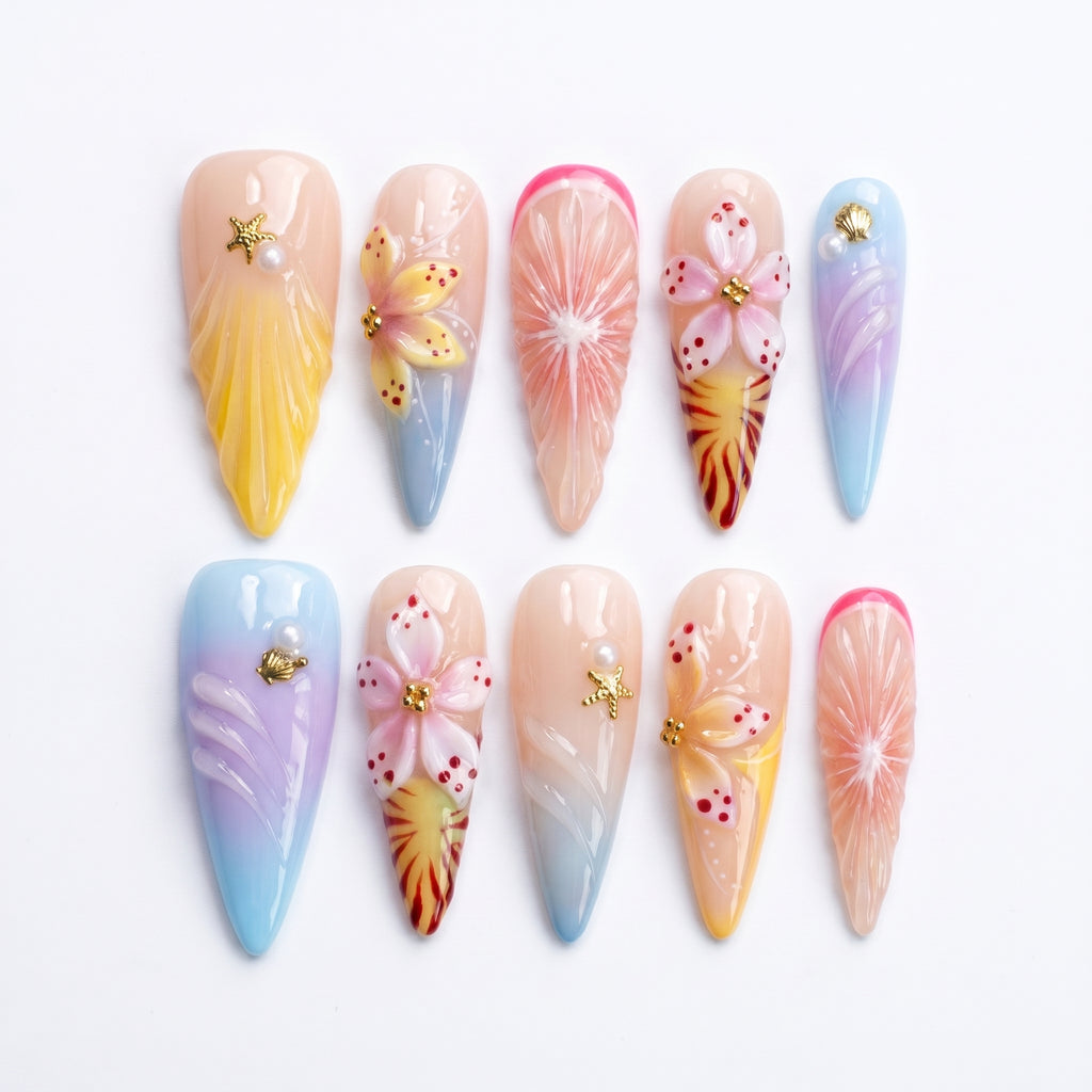 Pastel Siren & Sunburst Blossom