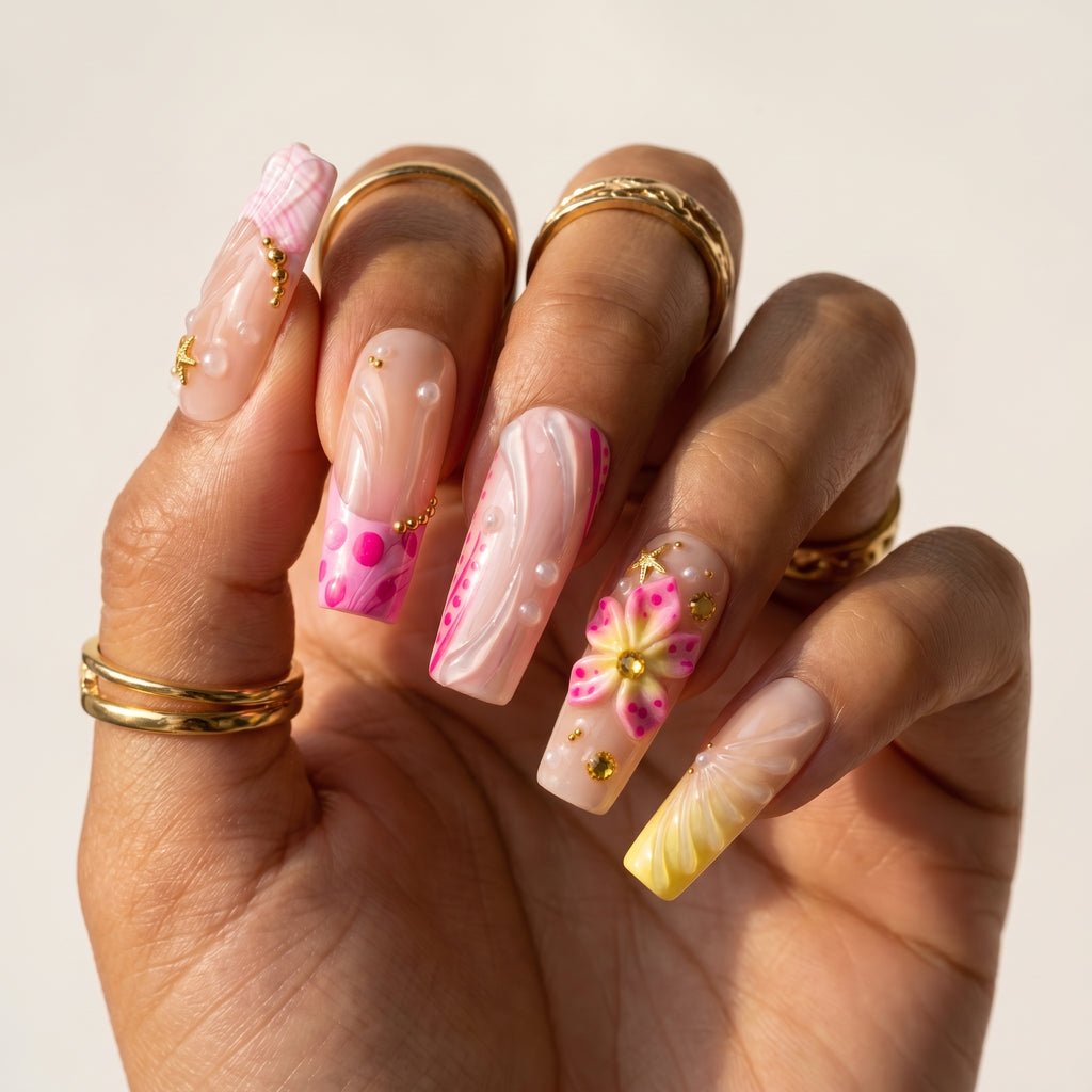 Hibiscus Wave & Sun-Kissed Shell