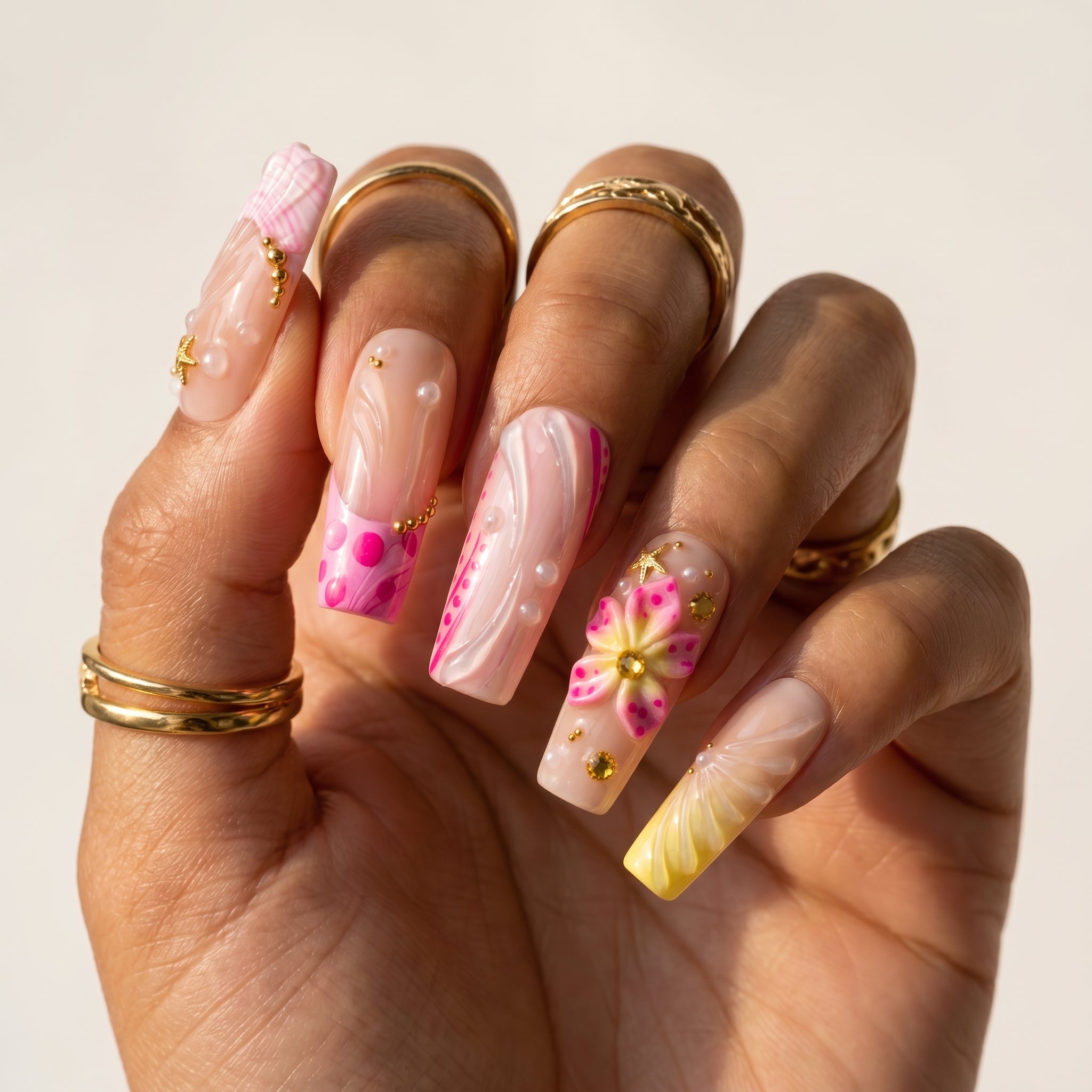 Hibiscus Wave & Sun-Kissed Shell