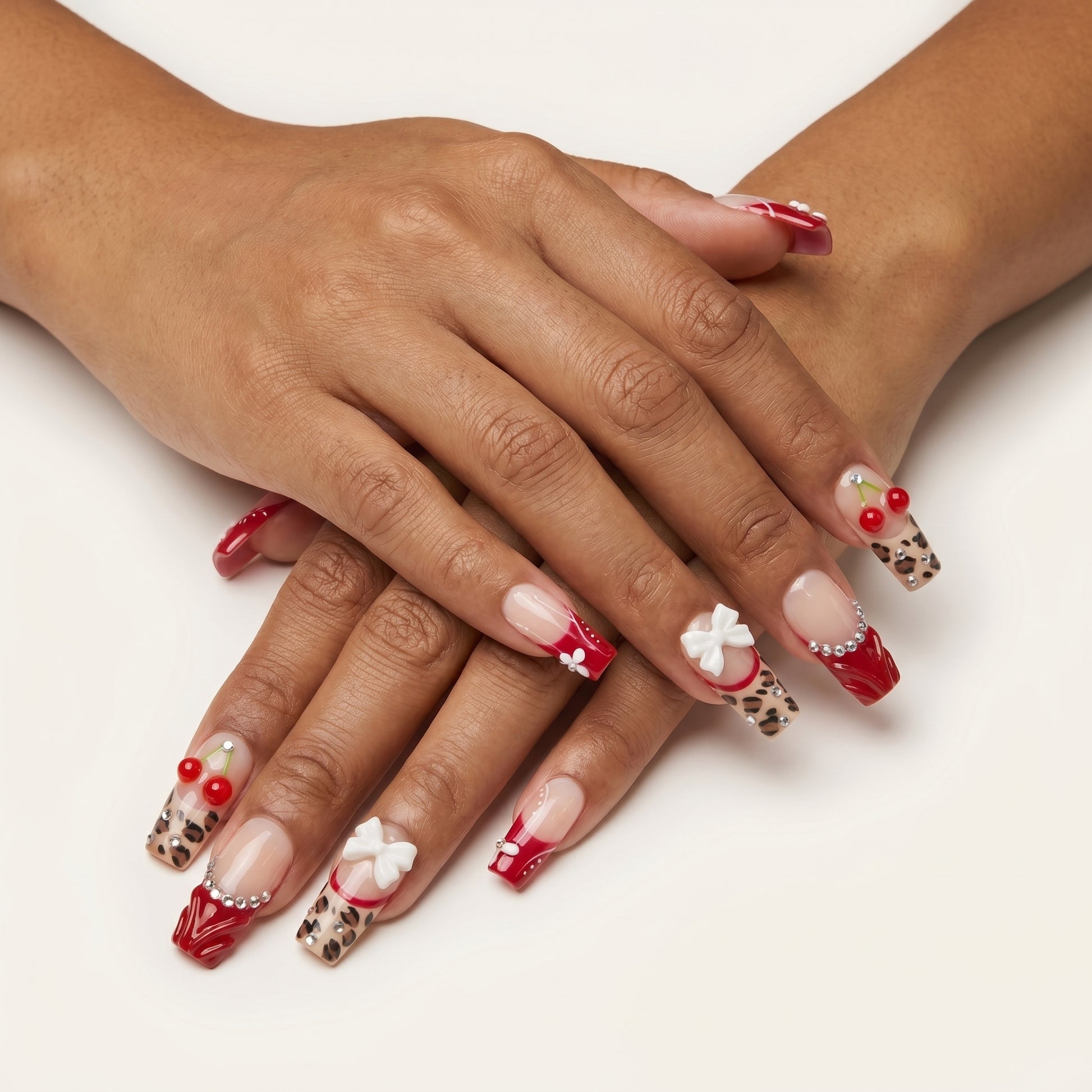Cherry Leopard Print