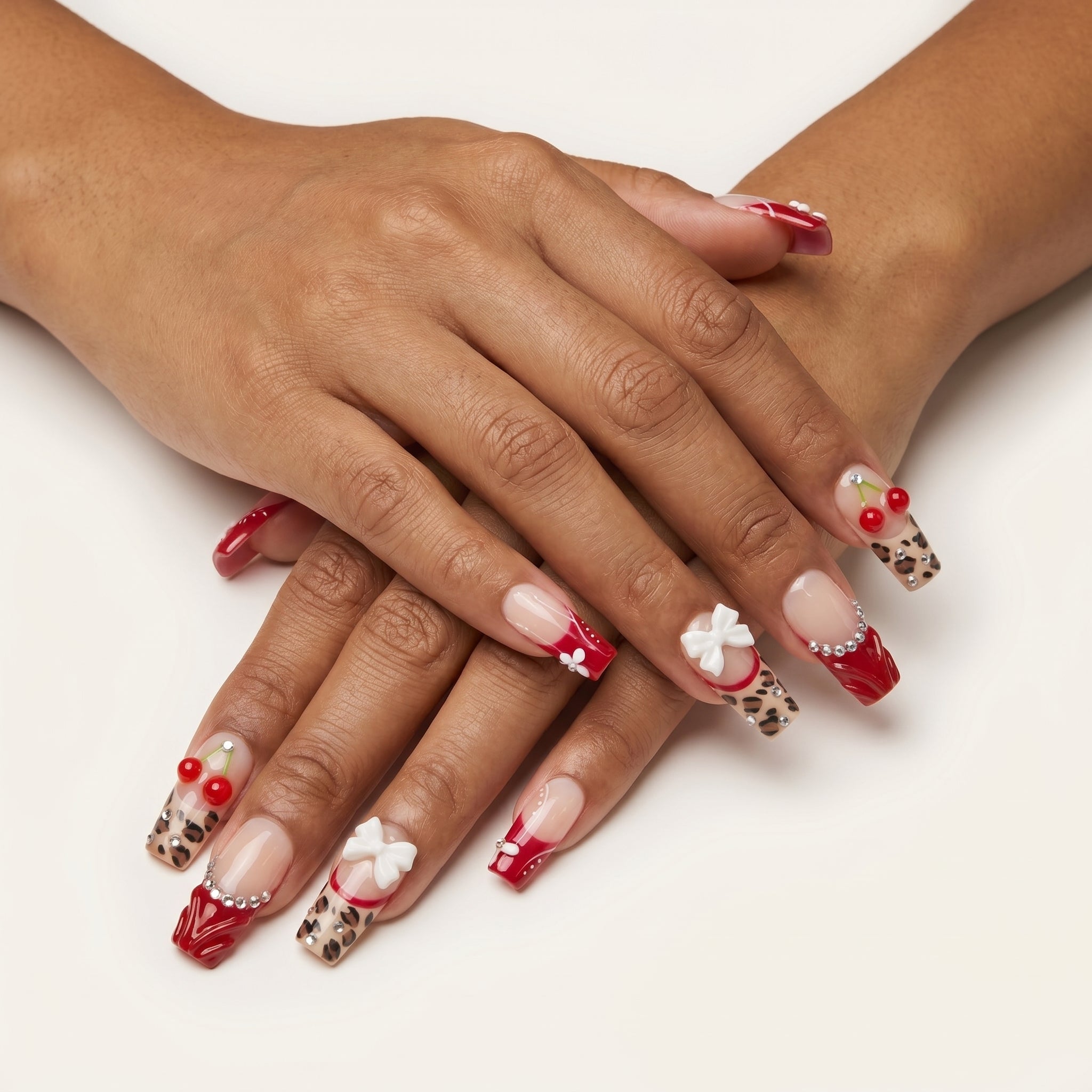 Cherry Leopard Print