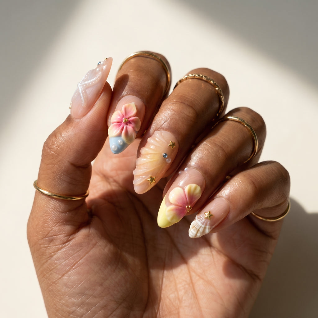 Tropical Siren & Sunburst Shell