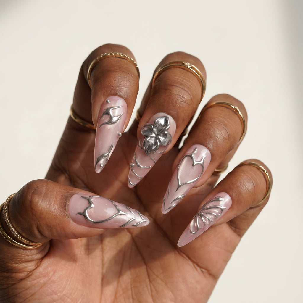 Metallic Flutter & Thyme Heart