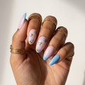 Cornflower Blue Ombré & Delicate Floral