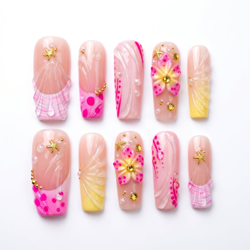 Hibiscus Wave & Sun-Kissed Shell