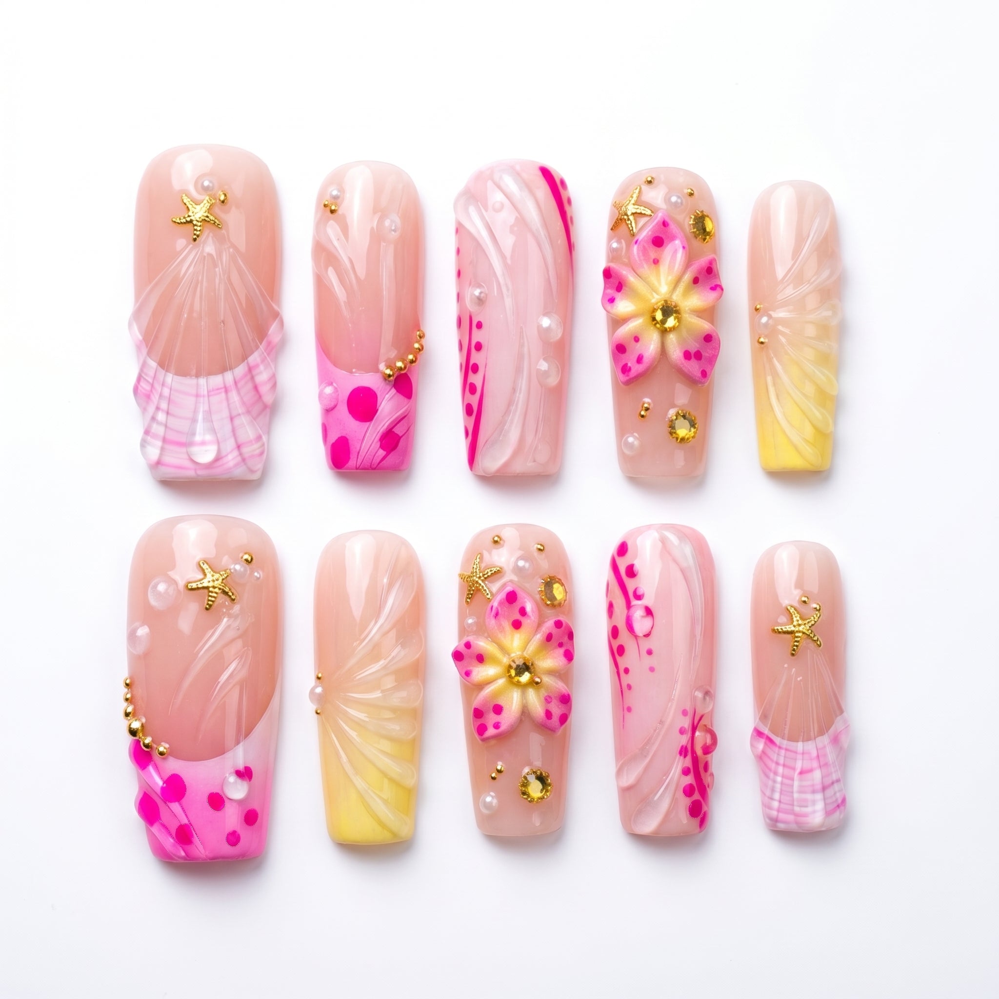 Hibiscus Wave & Sun-Kissed Shell