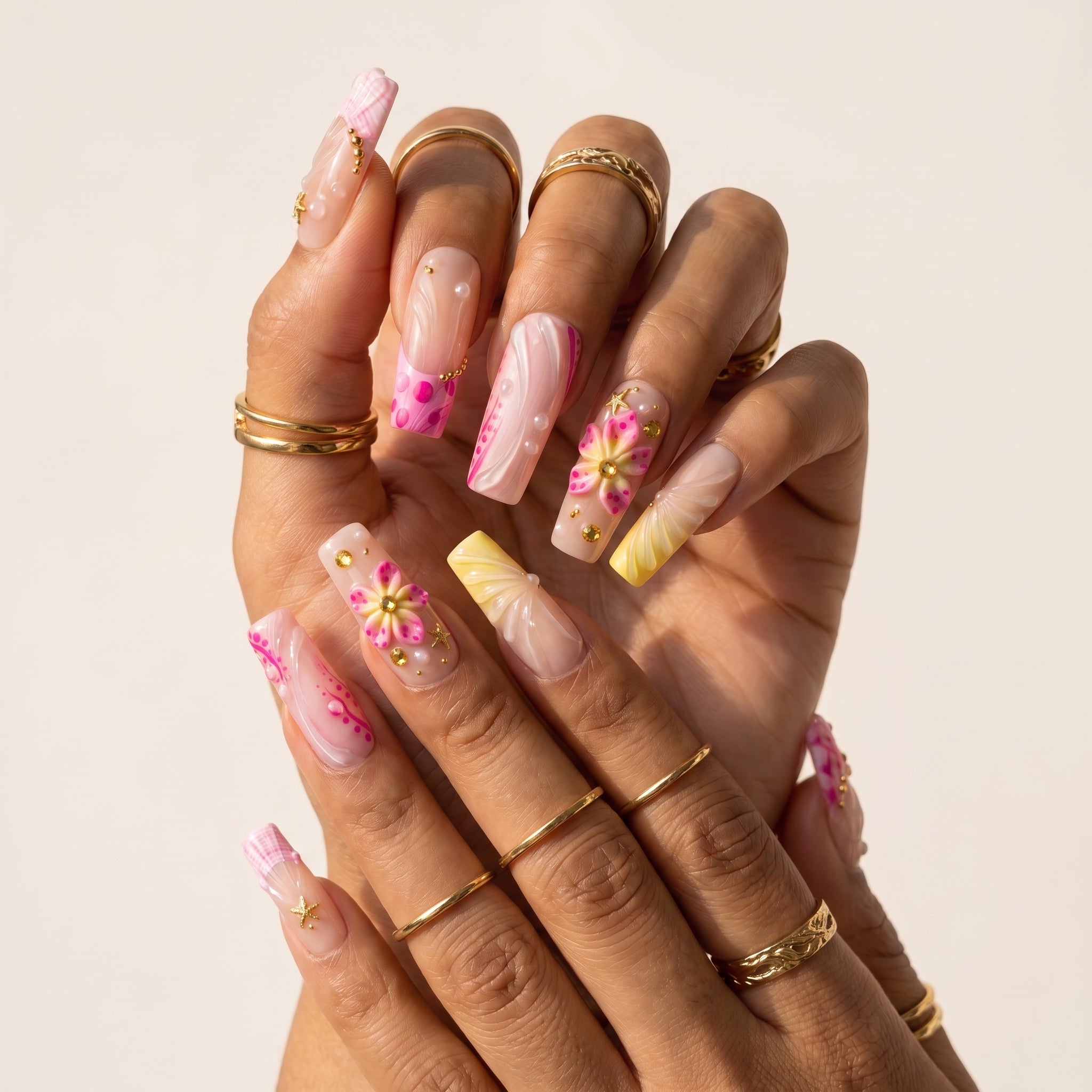 Hibiscus Wave & Sun-Kissed Shell